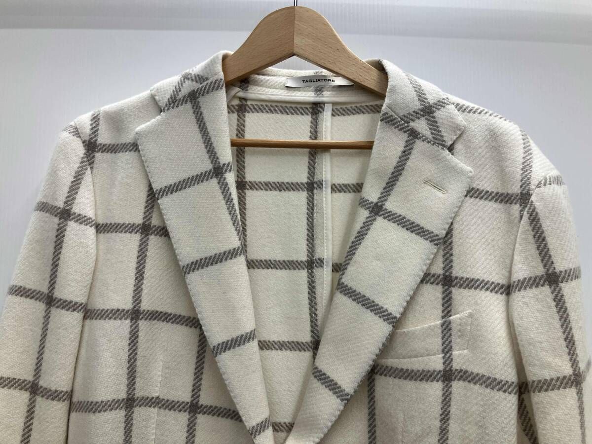 TAGLIATORE タリアトーレ ウールテーラードジャケット クリーム色