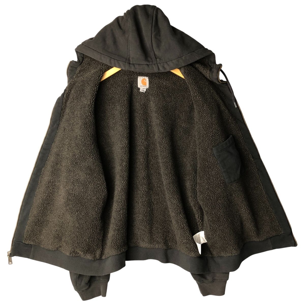 メンズ 古着 カーハート Carhartt スウェットフルジップパーカー