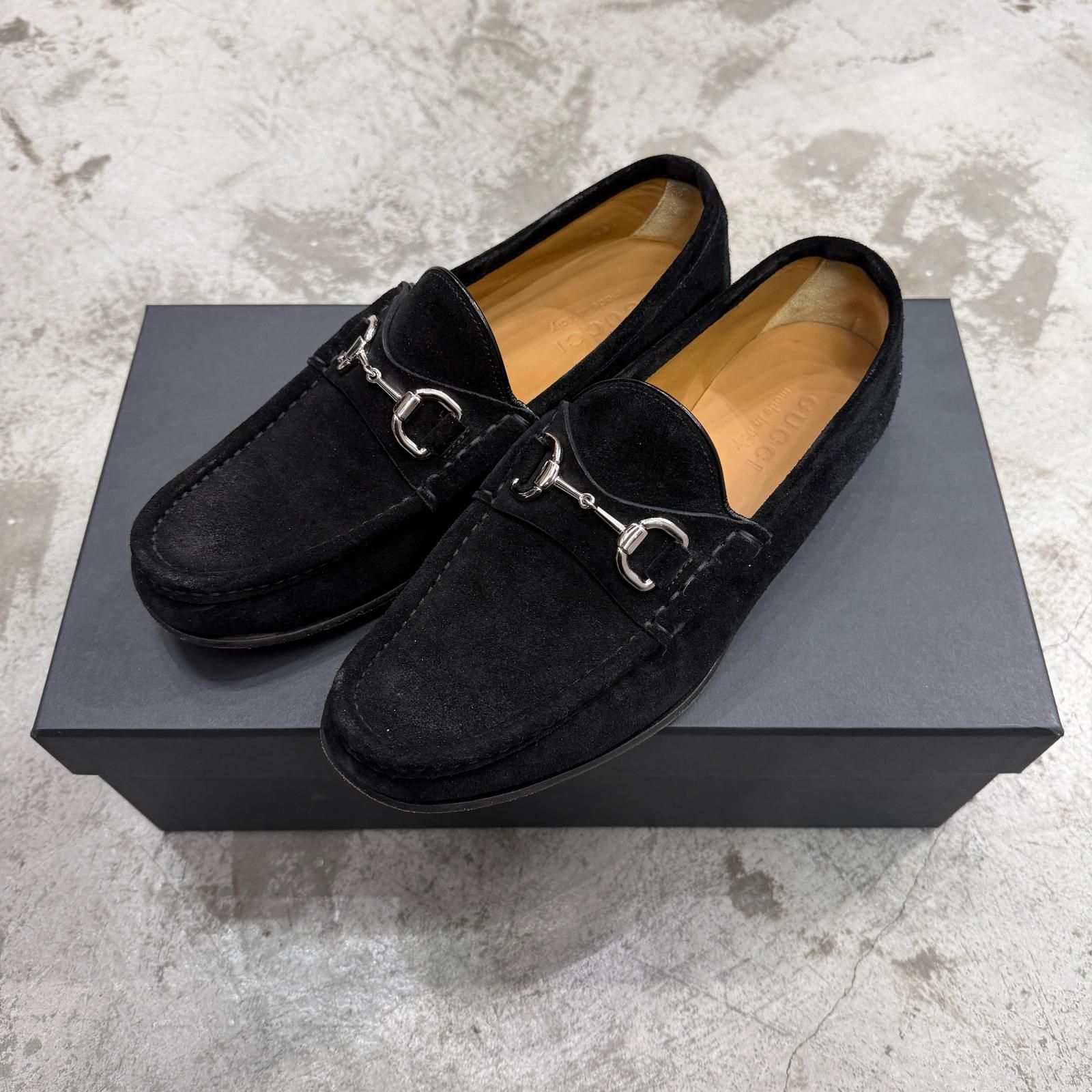 GUCCI ホースビット ローファー スエード レザー モカシン シューズ