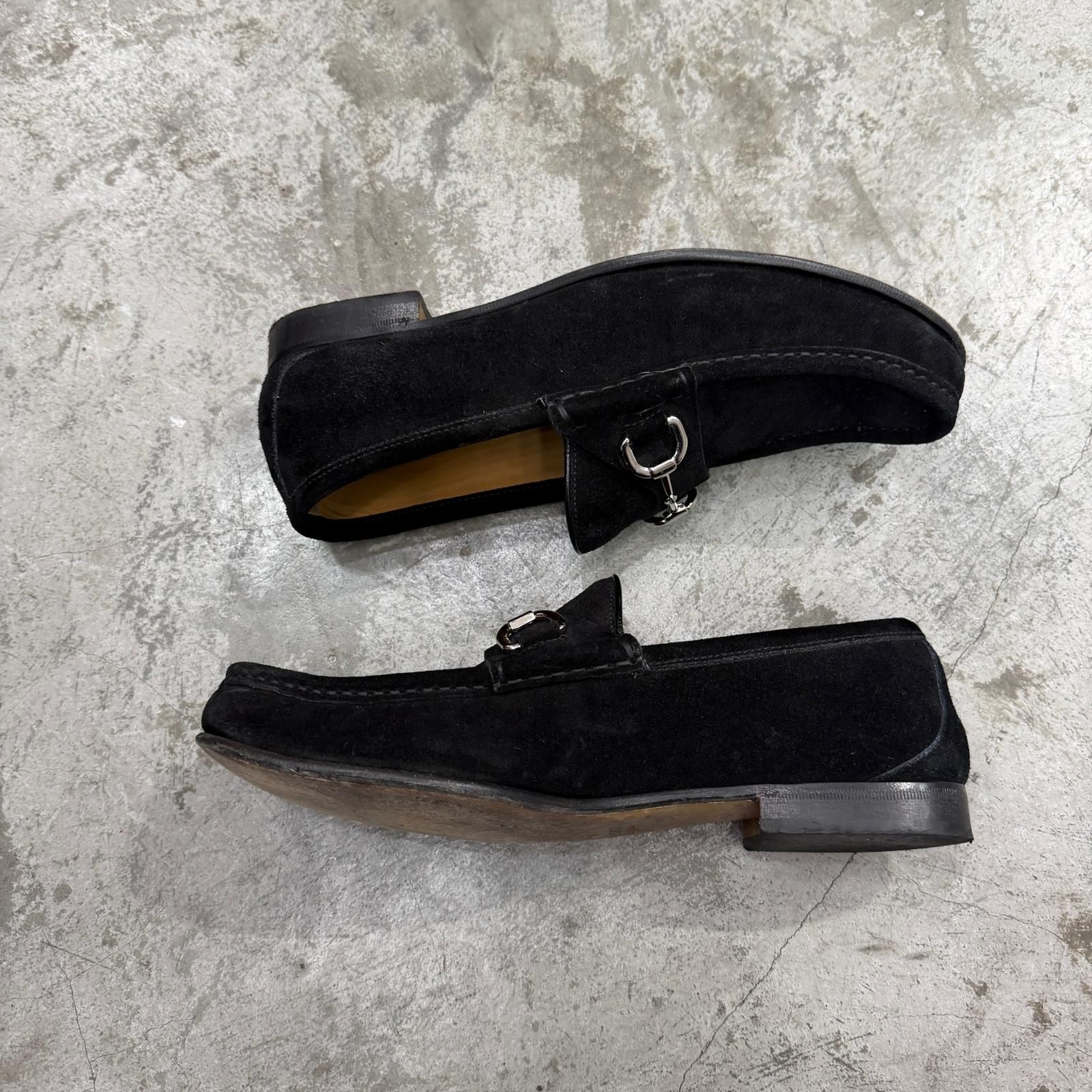 GUCCI ホースビット ローファー スエード レザー モカシン シューズ