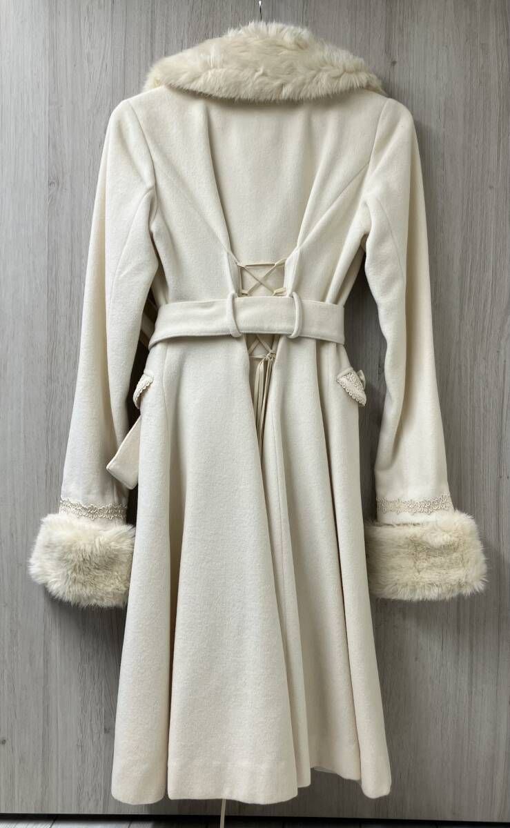 Mary Magdalene メアリーマグダレン ファー付き アンゴラウール コート