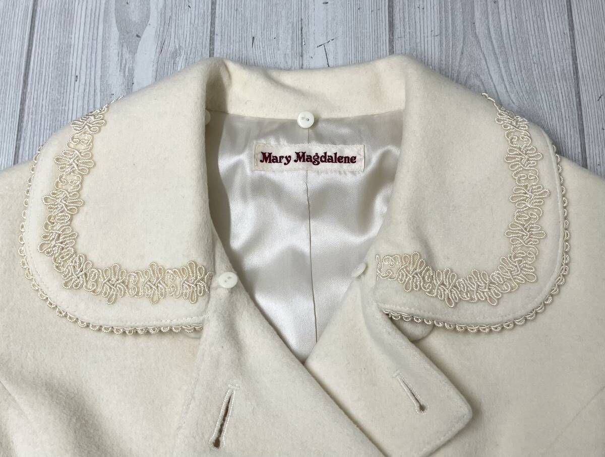 Mary Magdalene メアリーマグダレン ファー付き アンゴラウール コート