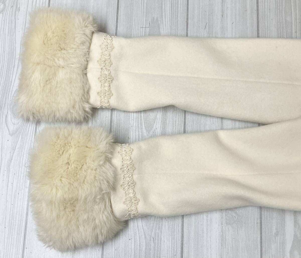 Mary Magdalene メアリーマグダレン ファー付き アンゴラウール コート