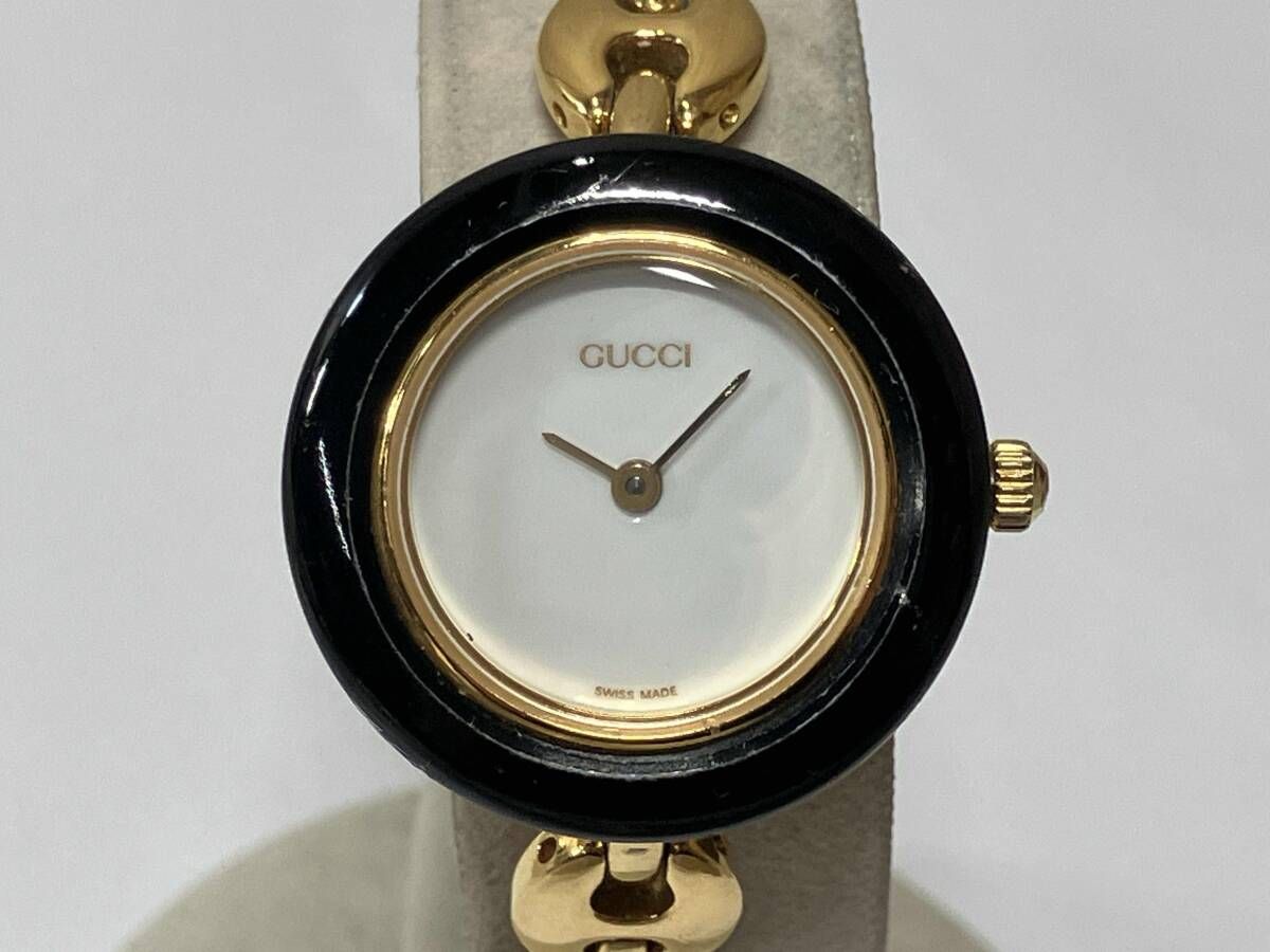 ジャンク・可動品】 GUCCI グッチ 11/12.2 チェンジベゼル クォーツ