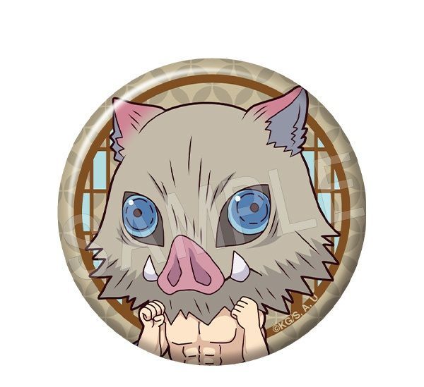 嘴平伊之助 鬼滅の刃 ぺたん娘トレーディング缶バッジ 無限城編 第一章