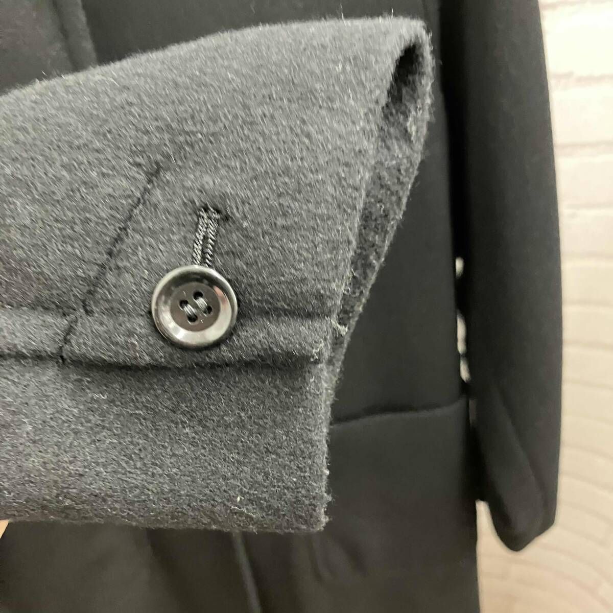  Hands of creation ハンズオブクリエイション その他コート ウールピーパーステン コート 1050007 表記サイズF ブラック その他 ジャケット アウター