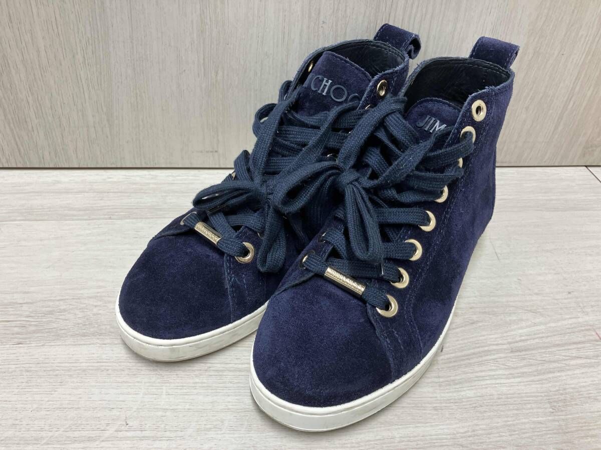 JIMMY CHOO スエード調 サイズ表記35 1/2 スニーカー ジミーチュウ
