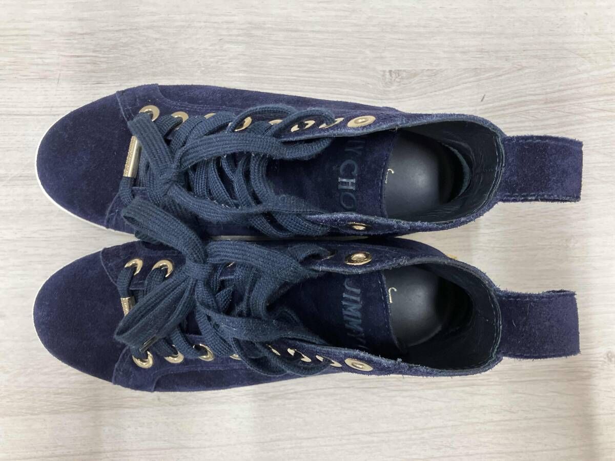JIMMY CHOO スエード調 サイズ表記35 1/2 スニーカー ジミーチュウ