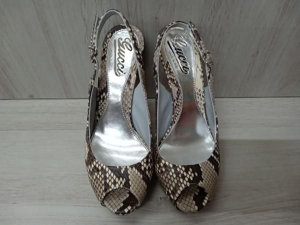 GUCCI サンダル／234822 グッチ サイズ35.5 ヘビ柄 - メルカリ