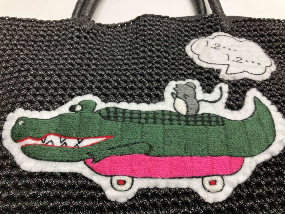 LUDLOW ラドロー アニマルコードバッグ ワニ トートバッグ ハンドバッグ LUDLOW ラドロー コードバッグ 【ワニとネズミ 】 ハンドバッグ トート