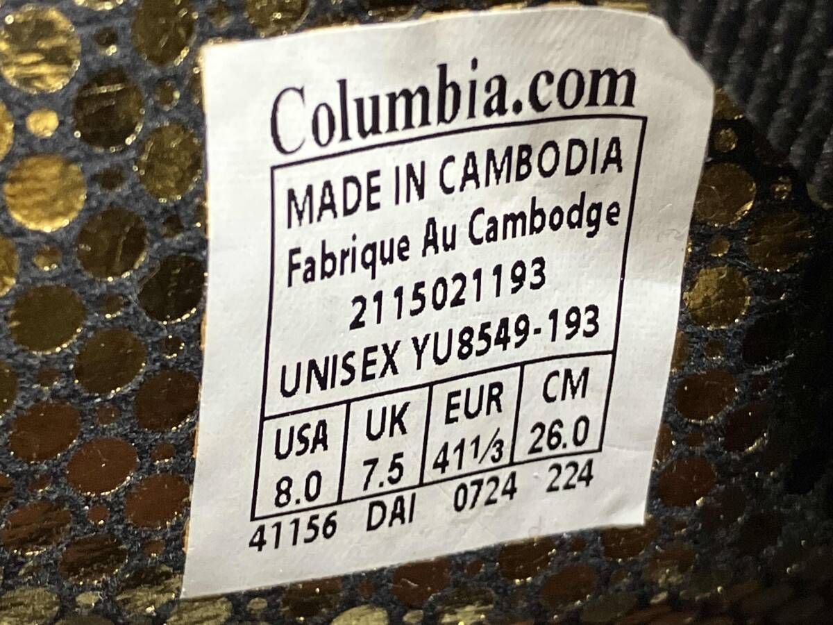  Columbia コロンビア YU 8549 193 サップランド3チャッカ ウォータープルーフ ショートブーツ ベージュ き 26 cm その他 ブーツ 革靴