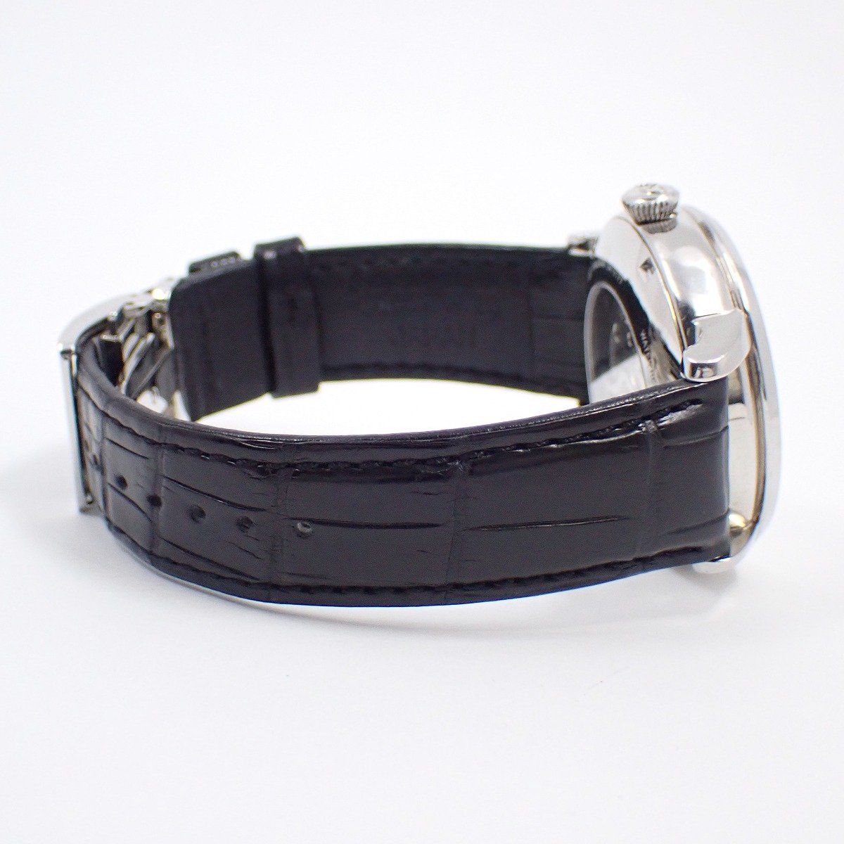  オリエントスター クラシック メカニカル ムーンフェイズ 自動巻き メンズ 腕時計 シルバー文字盤 革ベルト RK AM 0001 S 自動巻き時計 腕時計(アナログ)