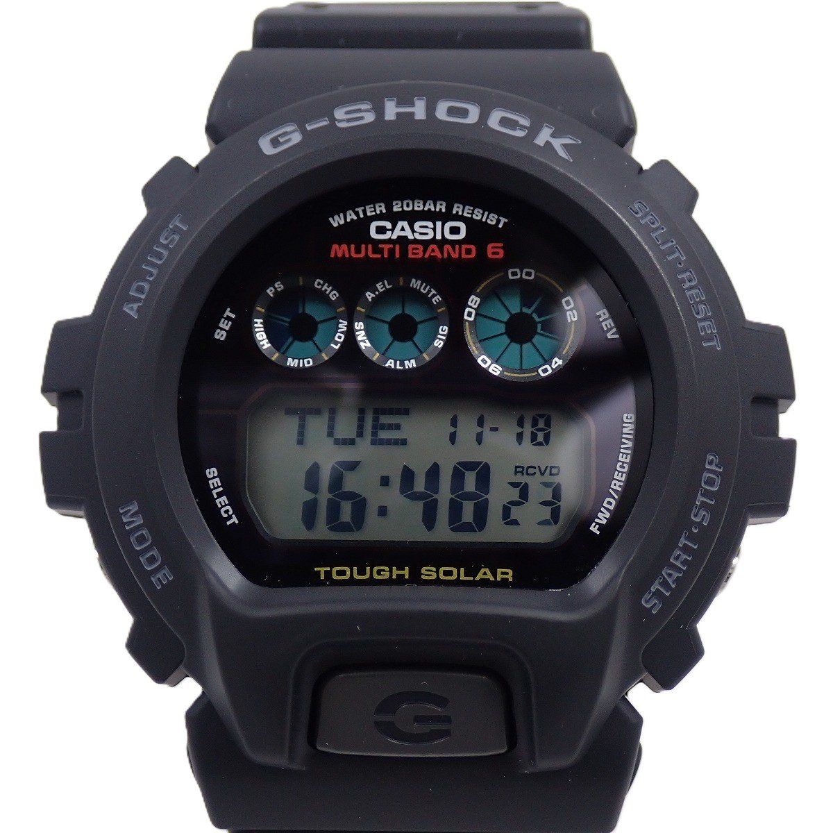 カシオ G SHOCK マルチバント6 ソーラー電波 3つ目液晶モデル メンズ 腕時計 GW 6900 1 JF