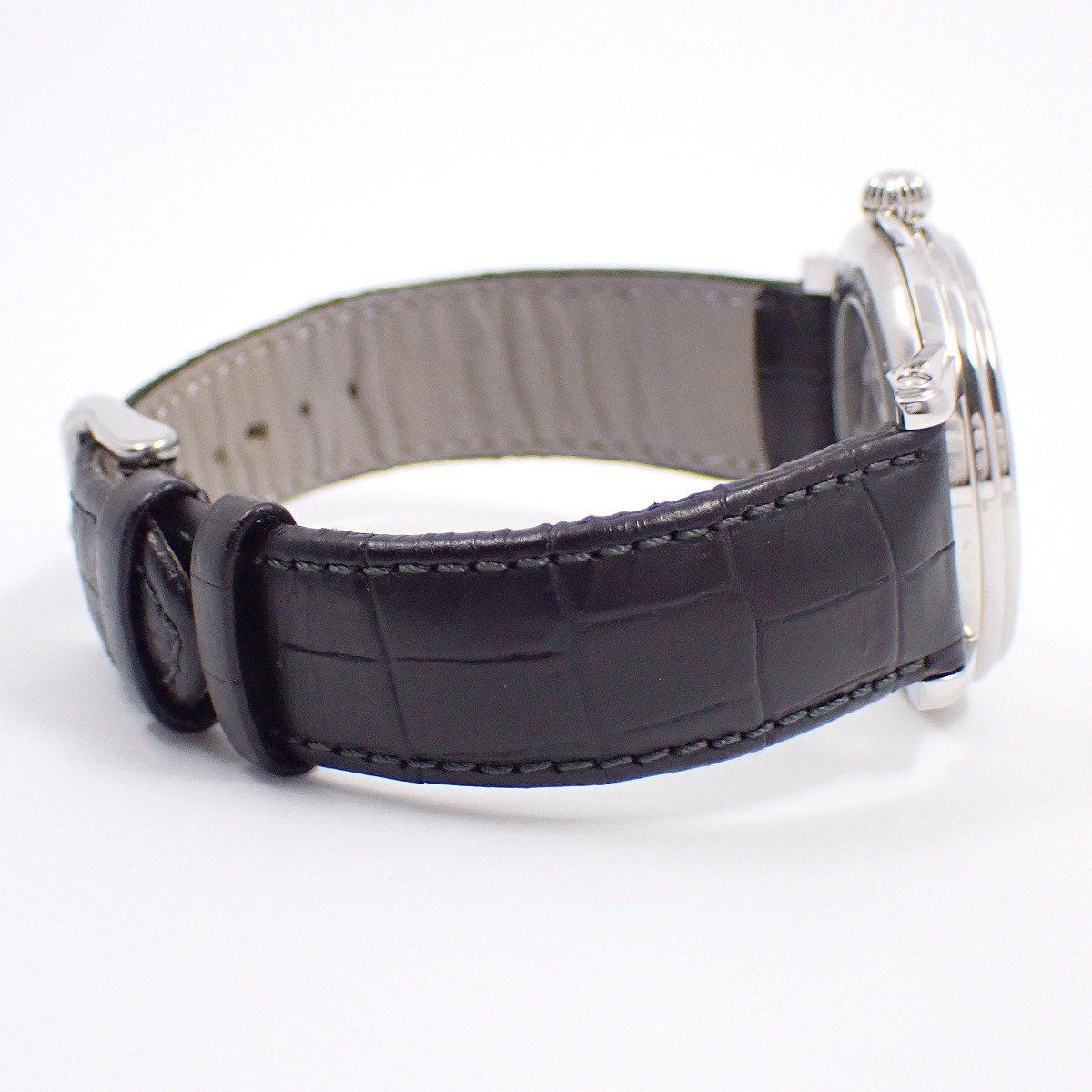  EPOS エポス エモーション スケルトン 自動巻き メンズ 腕時計 シルバー文字盤 純正革ベルト 3336 いおき質店 定番アイテム 自動巻き時計 腕時計(アナログ)