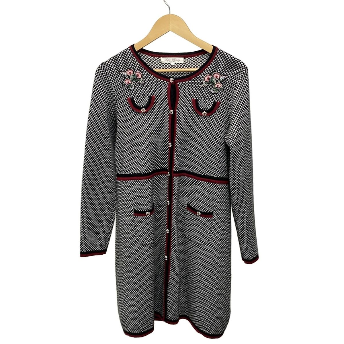 スーパービューティー　ワンピース　42 新品　ビジュー　パール SUPERBEAUTY(スーパービューティー) ワンピース サイズ42 L レディース