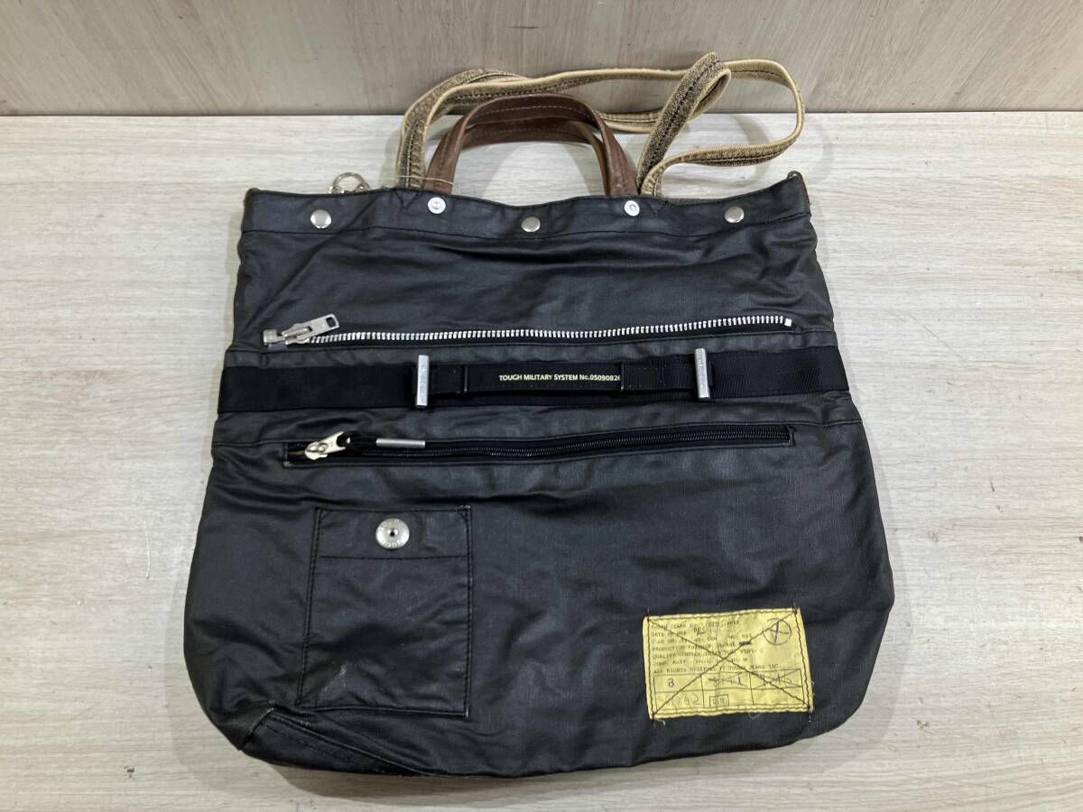 通年 TOUGH Jeansmith タフジーンズミス トートバッグ No. ミリタリー ベージュ ブラック