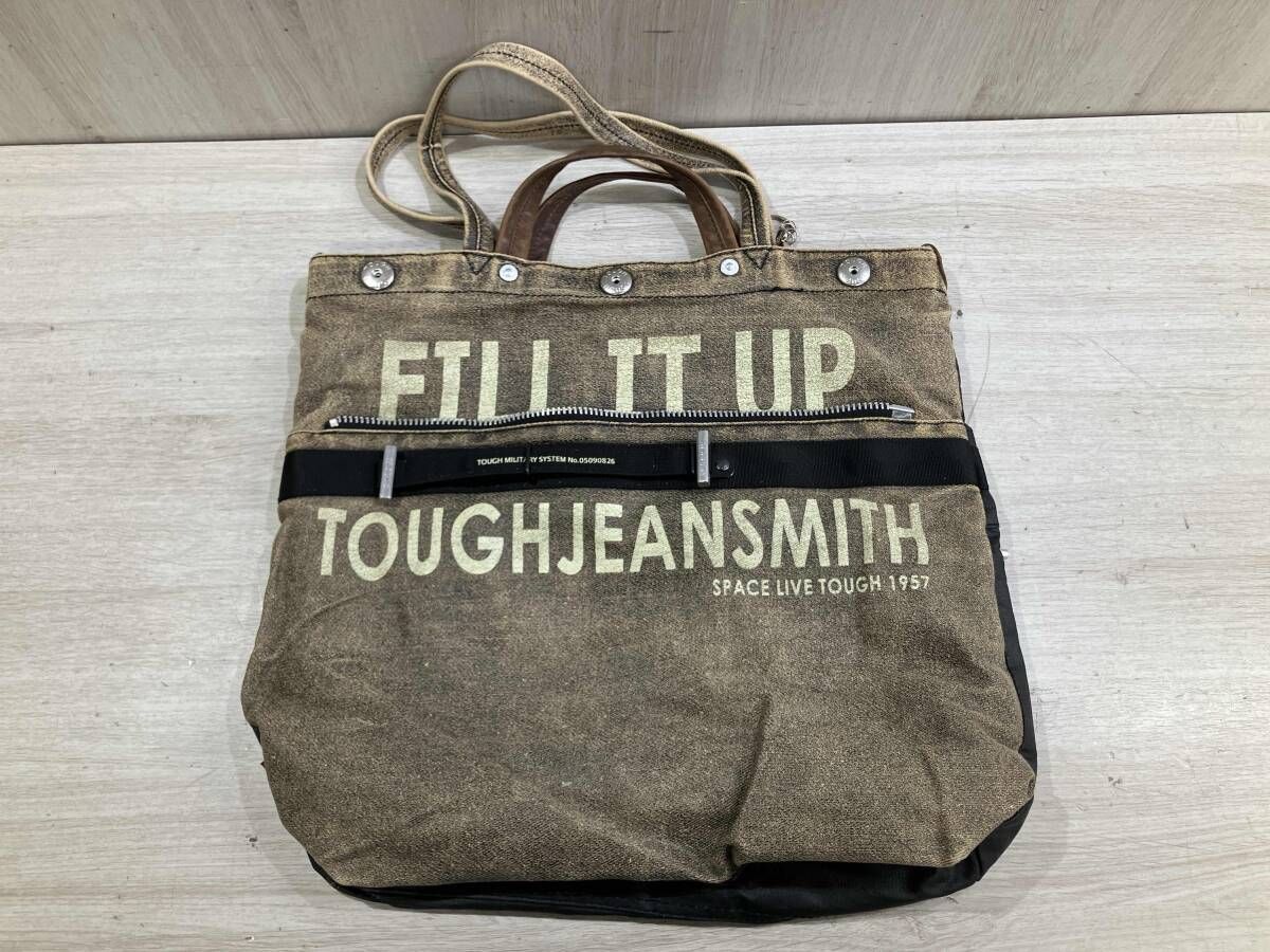 通年 TOUGH Jeansmith タフジーンズミス トートバッグ No ミリタリー ベージュ ブラック