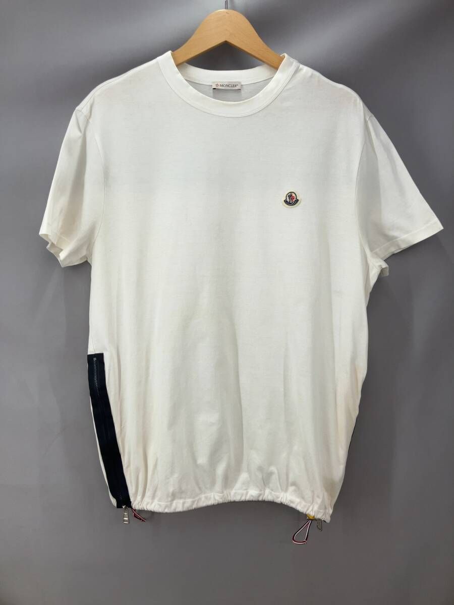 MONCLER モンクレール 半袖シャツ クルーネック M ホワイト 通年