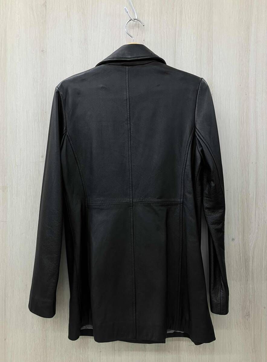 GUESS ゲス トレンチコート レザートレンチコート ブラック Sサイズ