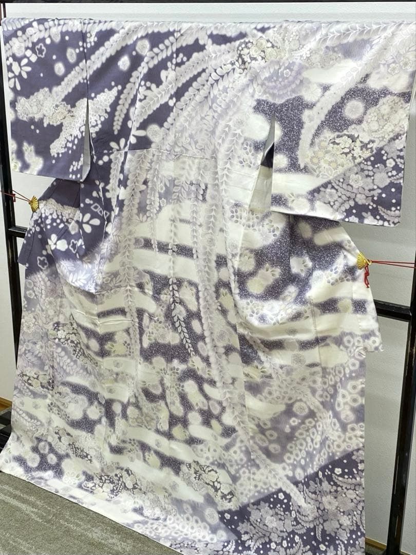  訪問着 辻ヶ花 桜 正絹 躾糸付き A 102 訪問着 付け下げ 着物