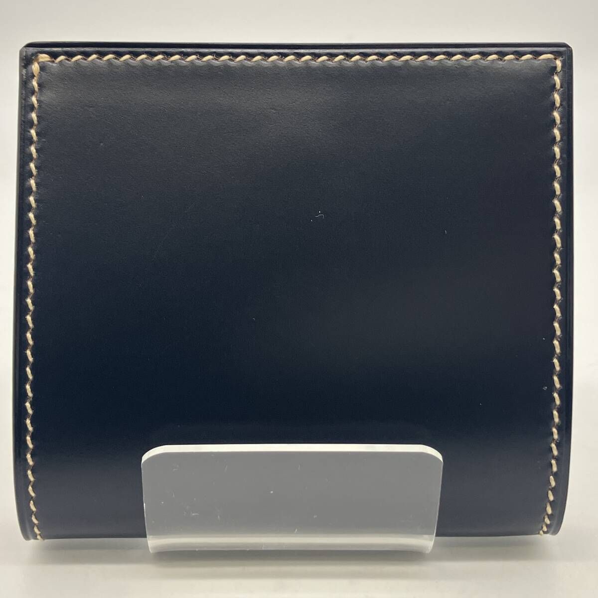 万双 MANSAW マンソウ コードバン ミニ財布 小銭入付 二つ折り財布