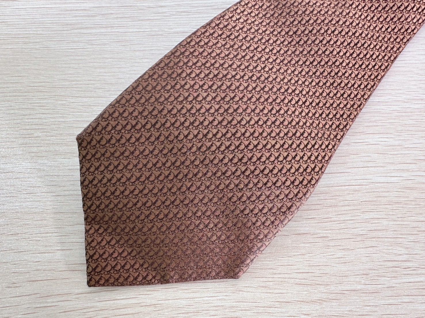 DIOR ディオール ネクタイ ブラウン系 - メルカリ