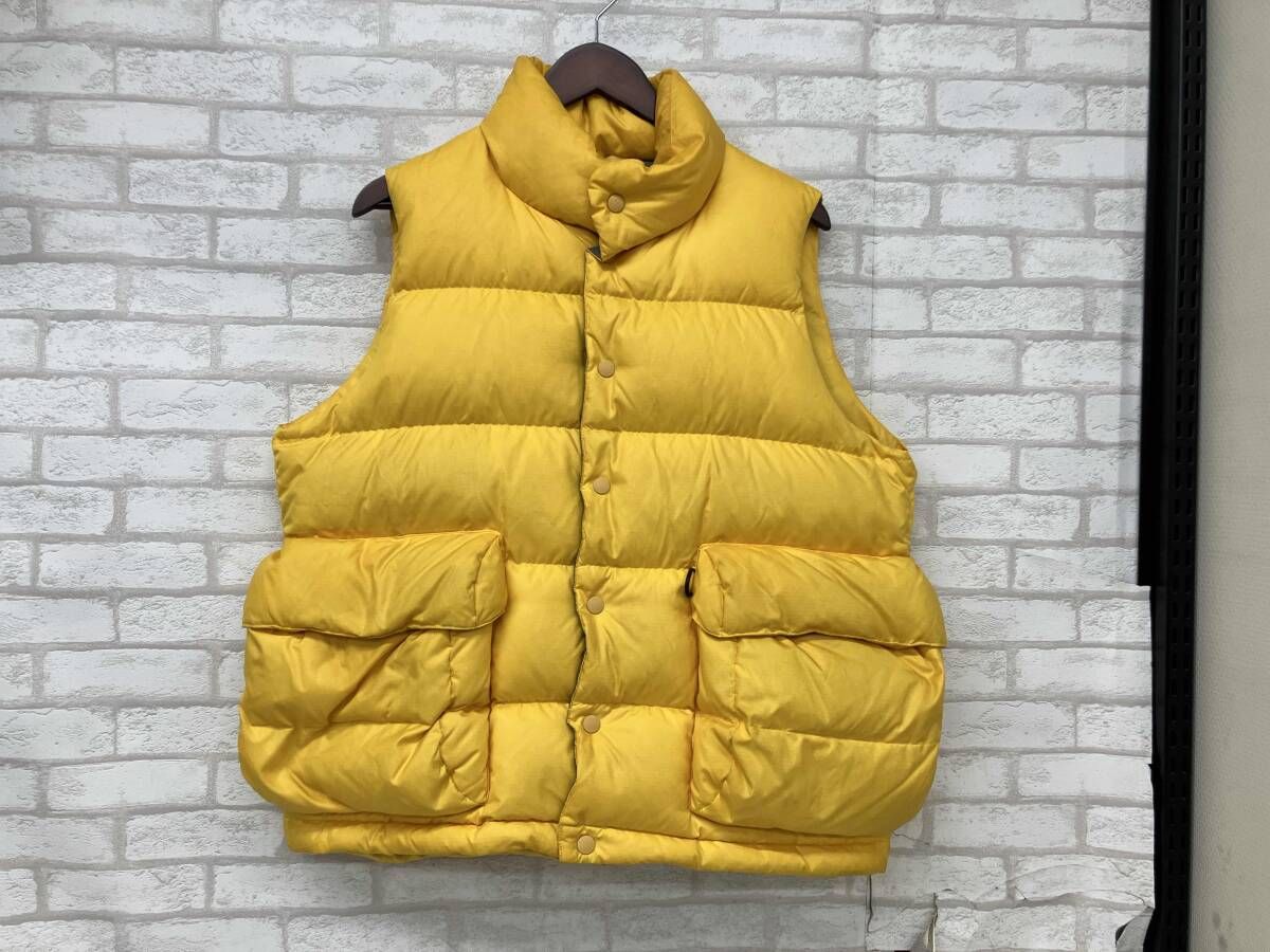 DAIWA PIER 39 TECH BACK PACKER DOWN VEST BW-24022 WL ダイワ ピア39 テック バックパッカー ダウンベスト メンズ イエロー sizeF スポーツ