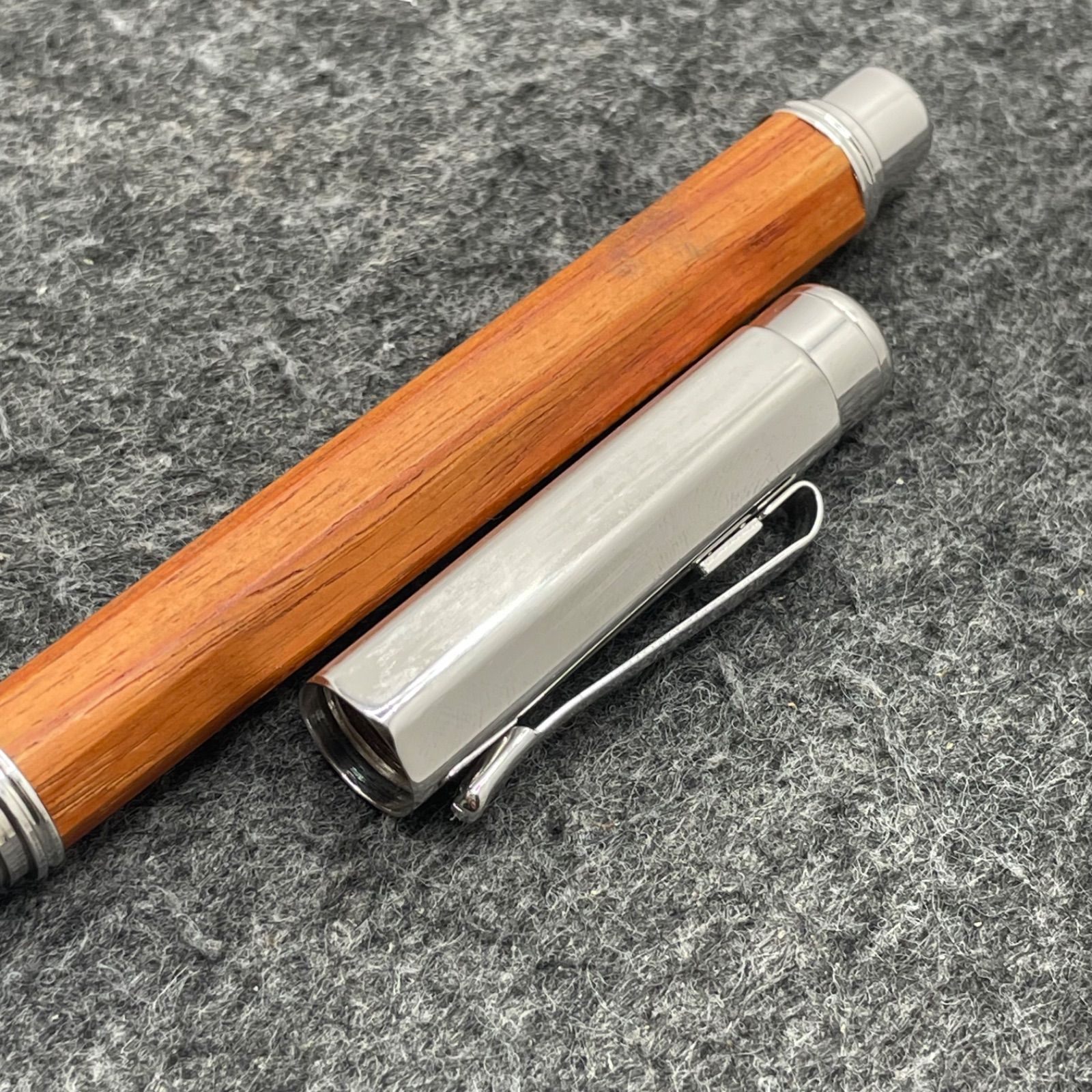  PE 1165□カランダッシュ バリアス 万年筆 クリップロゴ メットウッド 木軸 シュレッダー 万年筆 万年筆 インク