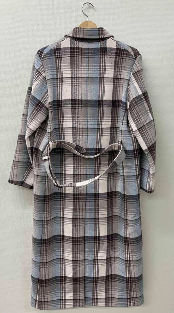 AURALEE オーラリー チェック ステンカラーコート 表記0