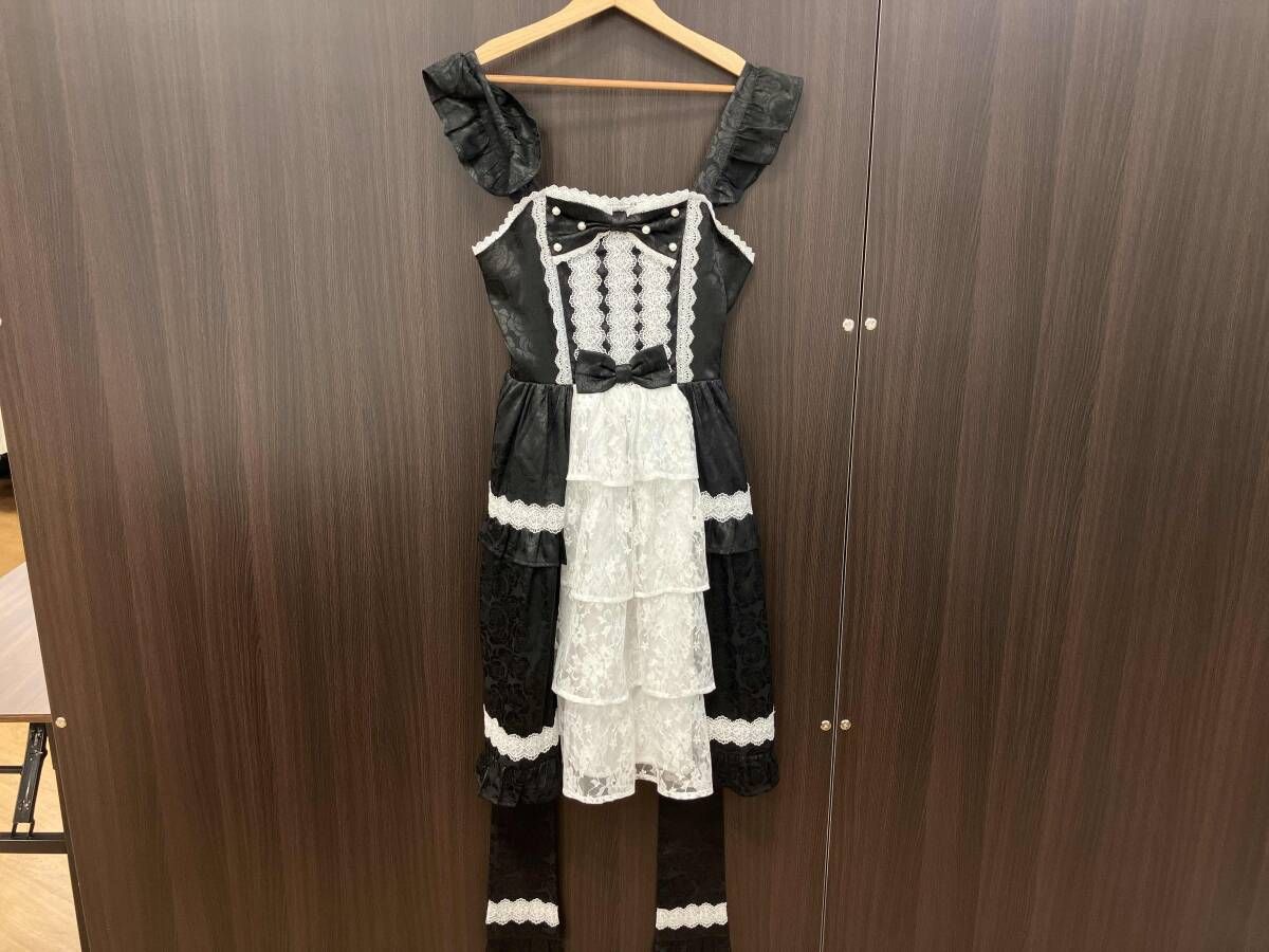 axes femme kawaii ノースリーブワンピース LD 341 X 36 S ロマンスローズジャンスカ