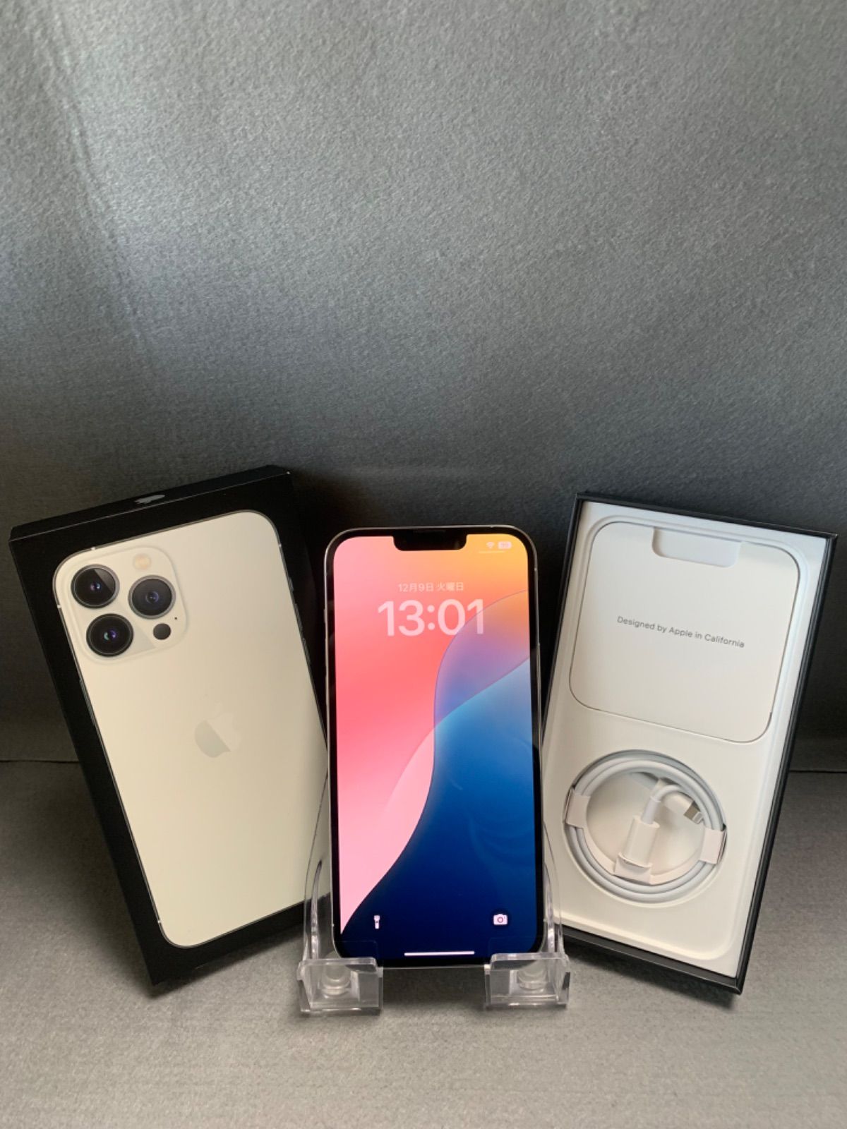 美品 国内版 SIMフリー iPhone13 Pro Max 256GB シルバー色 【公式通販】
