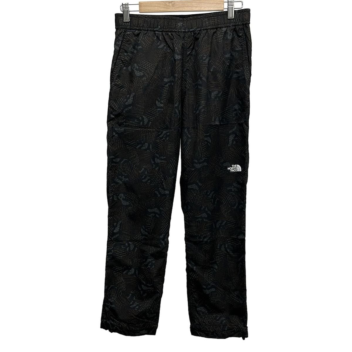 THE NORTH FACE ノースフェイス パンツ サイズＭ M レディース - 黒×ブラウン×マルチ クロップド 半端丈 |ウエストゴム