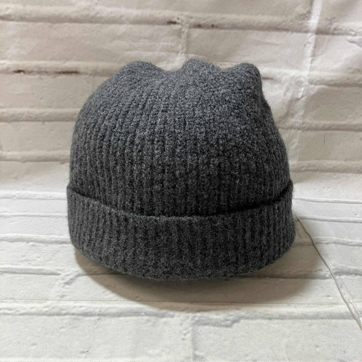AURALEE オーラリー ニット帽 24 AW WOOL SOFT CORD KNIT CAP サイズフリー グレー