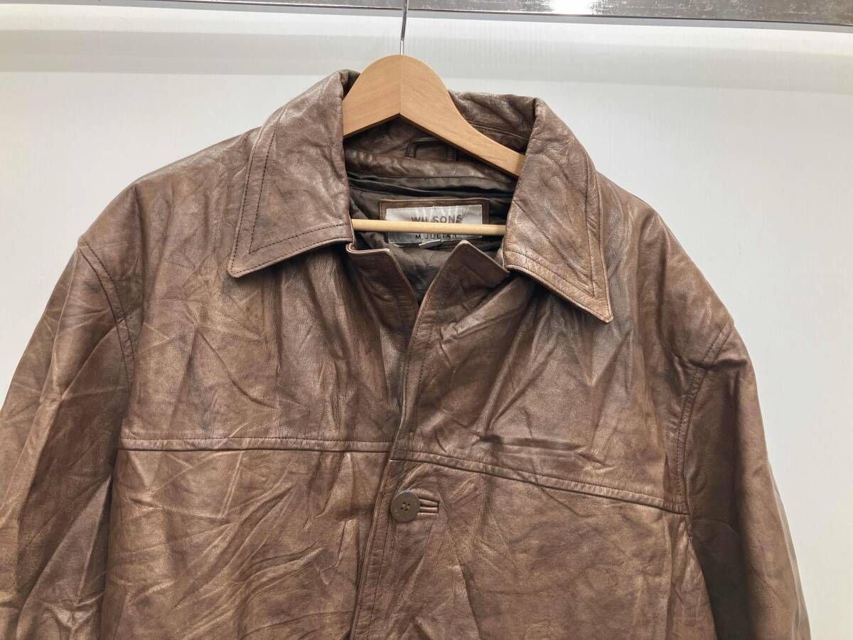 WILSONS LEATHER M.JULIAN ウィルソンズレザー ダークブラウン レザージャケット 2 XL