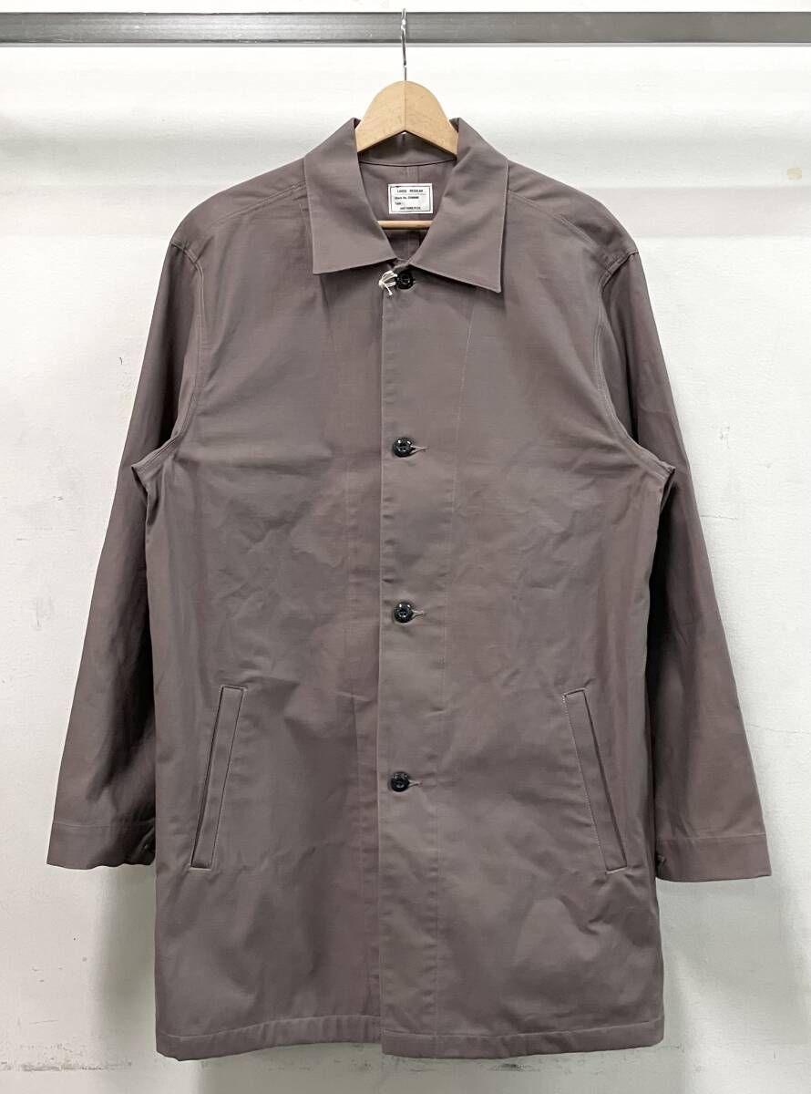 AND FAMILY アンドファミリー BACK SATIN COAT その他コート サイズL コットン 無地 グレージュ 日本製 タグ付き 替えボタン有 ♥