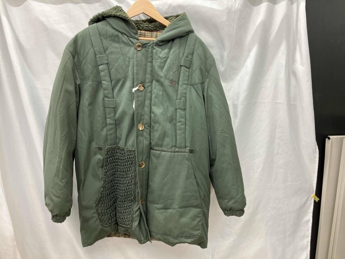 papas パパス ダウンジャケット モスグリーン M ダウン90 フェザー10