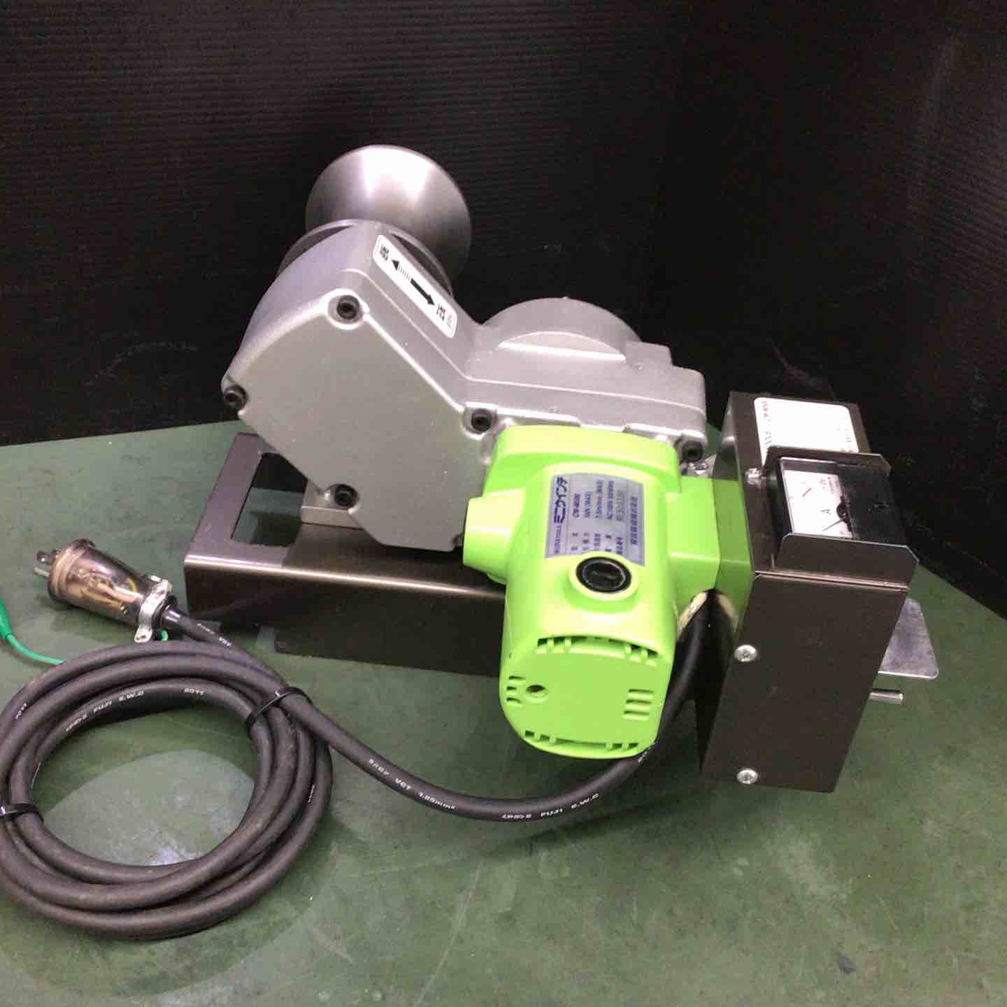 品 育良精機 ミニウインチ CW-M 500 ロープ付 少し異音あり ウインチ ホイスト