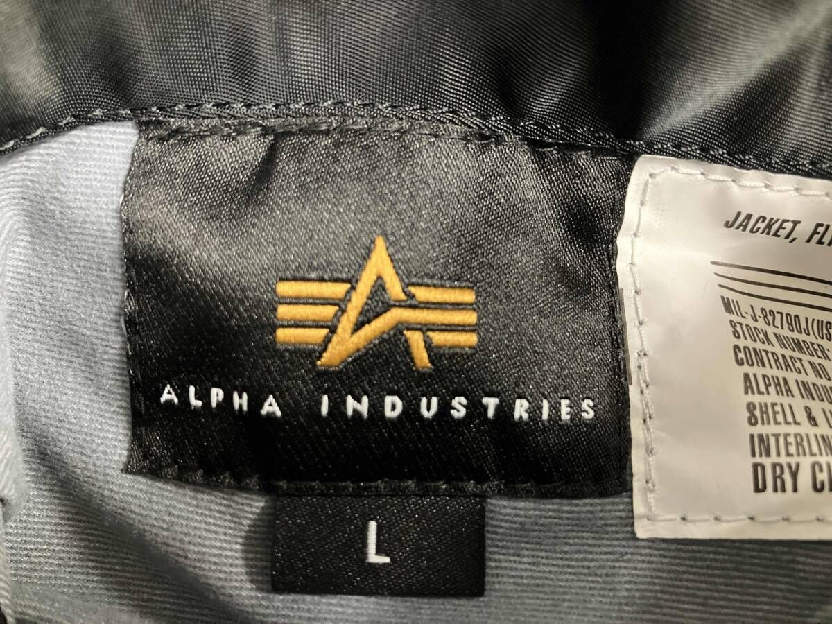 専用！！ ALPHA INDUSTRIES アルファインダストリーズ フライトジャケット L