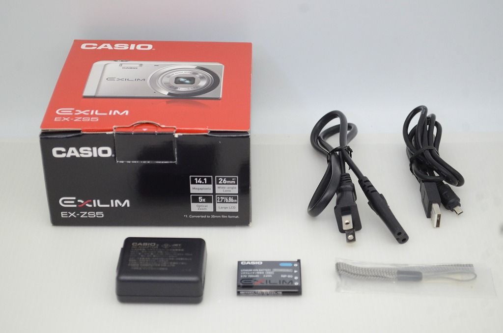  CASIO カシオ EXILIM EX ZS 5 コンパクトデジタルカメラ シルバー 元 251204 b コンパクトデジタルカメラ デジタルカメラ