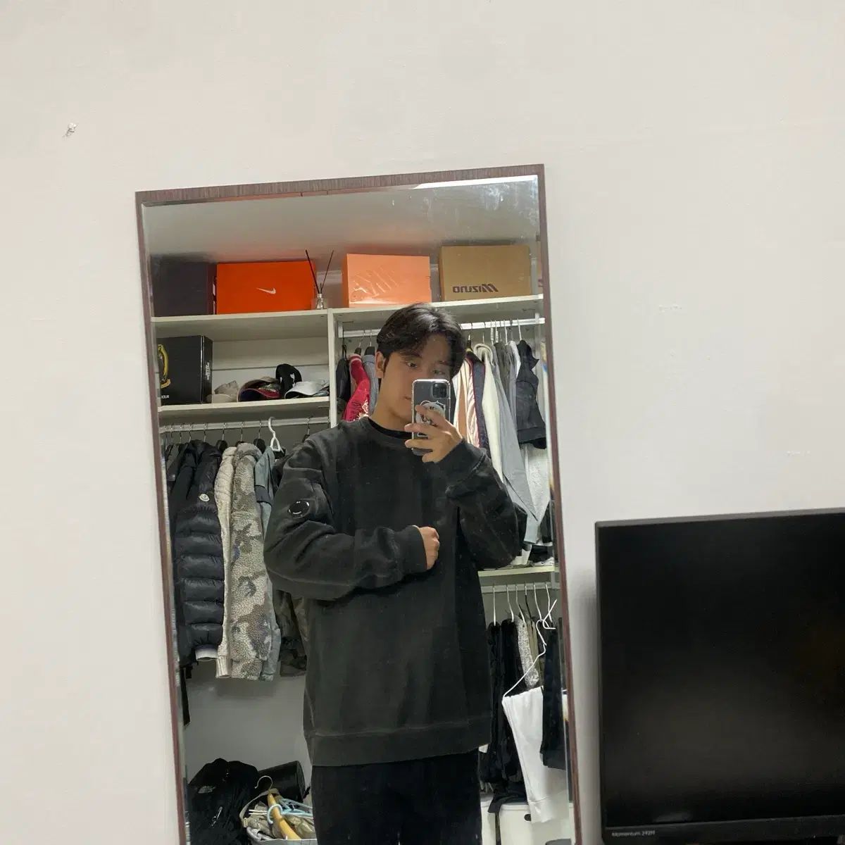 C.P. COMPANY トップ シーピーカンパニー ウォッシュ ブラック