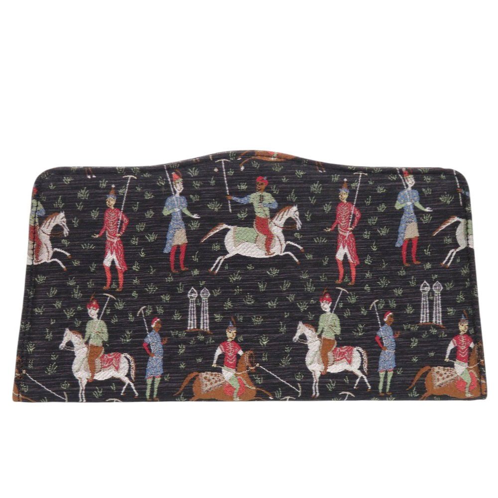 グッチ グレタガルボ コラボ 馬術プリント キャンバス ブラック クラッチバッグ 黒 0960 GUCCI