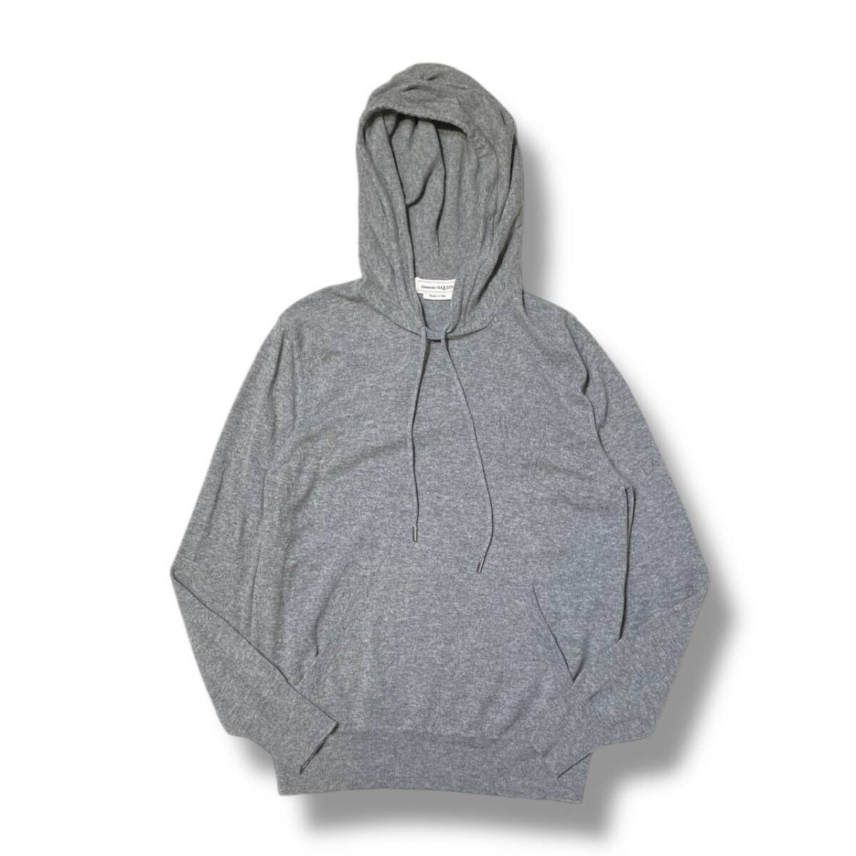 Alexander Mcqueen スカルカシミヤプルーバーフーディー サイズS グレー アレキサンダーマックイーン