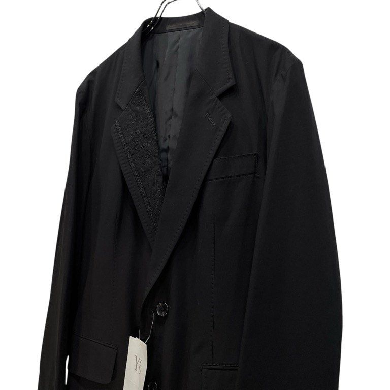 Y's for men コットンギャバジンラペル刺繍2Bテーラードジャケット