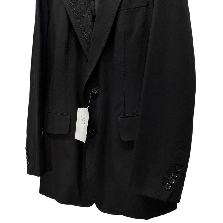 Y's for men コットンギャバジンラペル刺繍2Bテーラードジャケット
