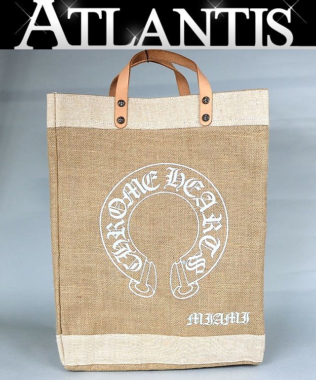 CHROME HEARTS クロムハーツ マイアミ トートバッグ ユニセックス SV 925 ベージュ系 101398