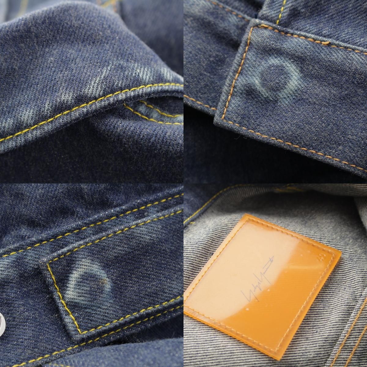 ヨウジヤマモトプールオム 3 rd サードタイプ デニムジャケット Gジャン アウター インディゴ 40 オフィスカジュアル Gジャン デニムジャケット 