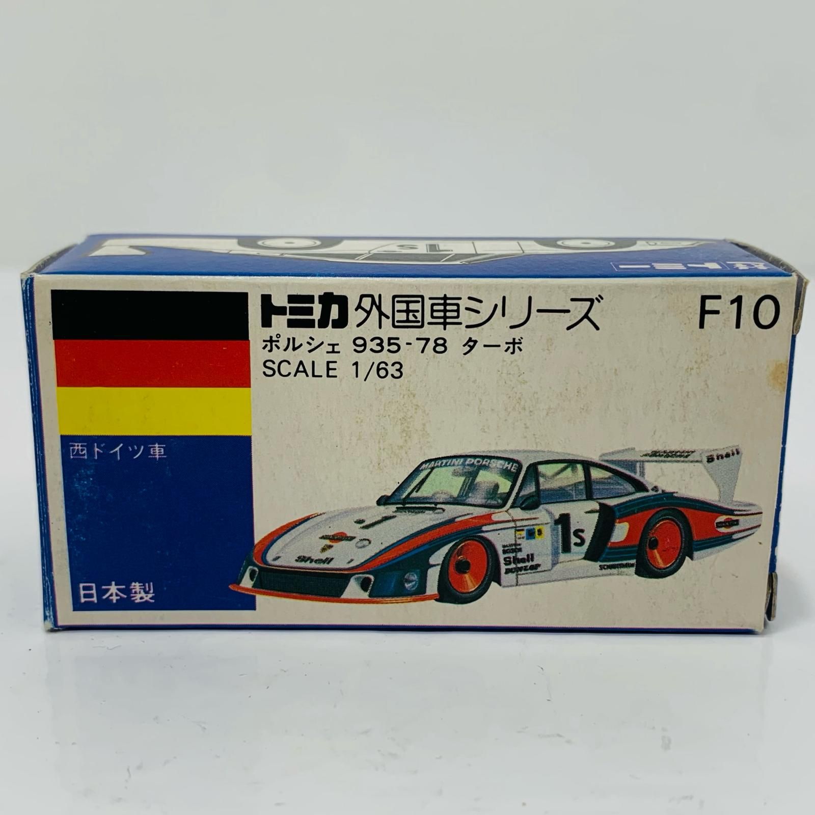 飾磨店】 中古 1/63 ポルシェ 935 -78 ターボ #18(ホワイト/青箱/日本
