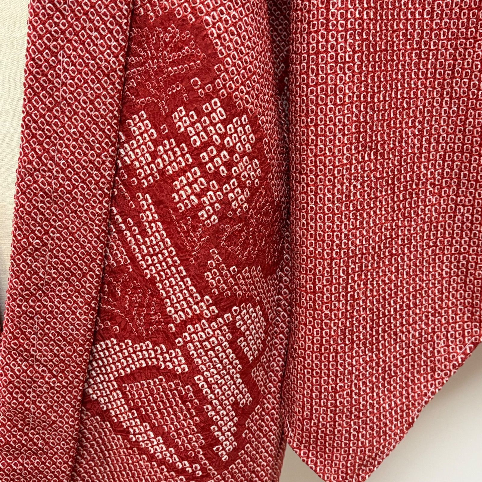 総絞り羽織】正絹2枚&化繊1枚（おまけ）の3枚セット・正絹二枚新古