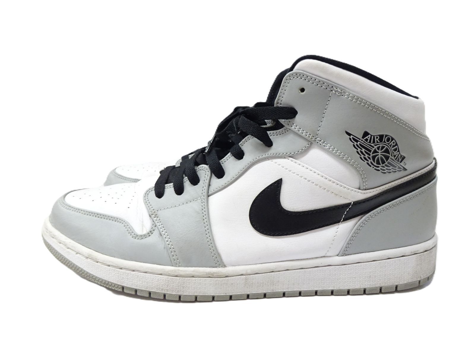 30.0cm ナイキ NIKE AIR JORDAN 1 MID エアージョーダン1 ミッド 554724-092 US12 ライト スモークグレー