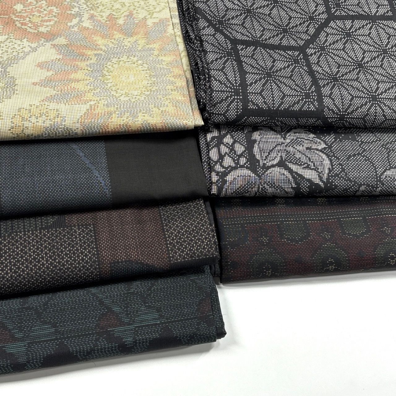 大島紬 正絹 着物まとめ売り 同梱 リメイク用 着付け練習用 12135